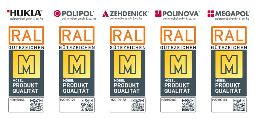 RAL Gütezeichen Goldenes M - Möbel Produktqualität